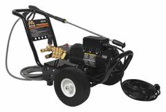 MI-T-M Electric Pressure Washer: Cart, 230 V – Single-Phase, 2,000 psi, 2.8 gpm, 4 hp (MPN GC-2003-0ME1). Key specifications — Pump Drive: Direct; Brand: MI-T-M; Water Intake: Cold Water Only.