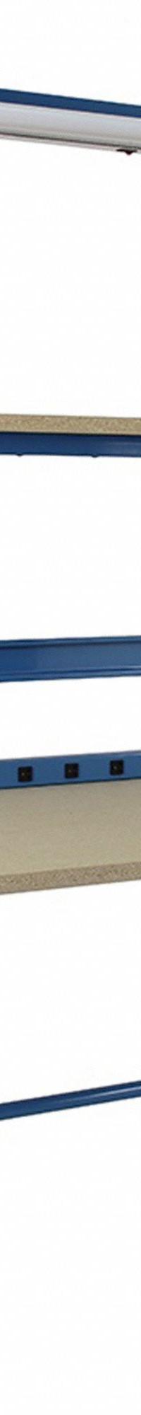 BENCHPRO Workbenches: Adj Ht, Particleboard, 72 in x 30 in, 1,000 lb Overall Load Capacity, Blue (MPN DPBC-6). Key specifications — Brand: BENCHPRO; Height Adjustability: Adjustable Height.