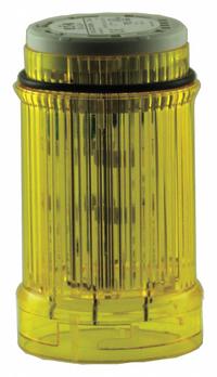 EATON Tower Light Module: Strobe, 110/120V AC, Yellow, 43 mm Overall Dia, 2 1/4 in Overall Ht, SL4 (MPN SL4-FL120-Y). Key specifications — Brand: EATON; Compatible with Series: SL4; Lens Color: Yellow; Operating Voltage: 110/120V AC; Manufacturer Part Number: SL4-FL120-Y.