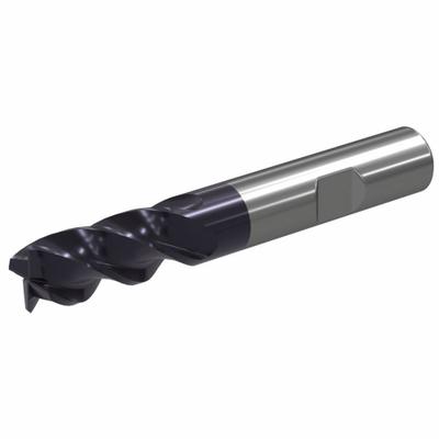 WIDIA Corner Chamfer End Mill: Carbide, TiAlN Coated, 4 Flute, 8 mm Mill Dia - Fast-Cutting Carbide Corner-Chamfer End Mills for Steel & Cast Iron