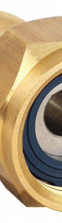SANI-LAV Swivel Nozzle and Hose Adapter: Brass, Brass, 1 7/8 in Overall Lg, GHT (MPN N11). Key specifications — Inlet Connection Type: GHT; Brand: SANI-LAV; Color/Finish: Brass; Includes: Trigger Lock Ring; Material: Brass; Product Type: Hose Swivel Adapter.