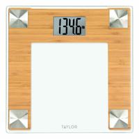 TAYLOR PRECISION PRODUCTS Bathroom Scale: Digital, kg/lb, 12 1/4 in Weighing Surface Wd (MPN 532010610). Key specifications — Brand: TAYLOR; Weighing Units: lb; IP Rating: Not IP Rated; Indicator Attachment: Integrated; Readability: 0.1 kg/0.2 lb.