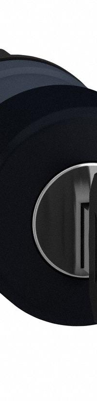 SCHNEIDER Mushroom Head Push Button: Black, 22 mm Mounting Size, Non-Metallic, Maintained (MPN ZB5AS72). Key specifications — Brand: SCHNEIDER; Action: Maintained; Series: XB5; Push Button Material Type: Non-Metallic.