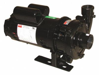 Dayton Booster Pump: 1/3 hp, Single Phase, 115/230V AC, 20 gpm Best Efficiency Flow - Horizontal Booster Pumps