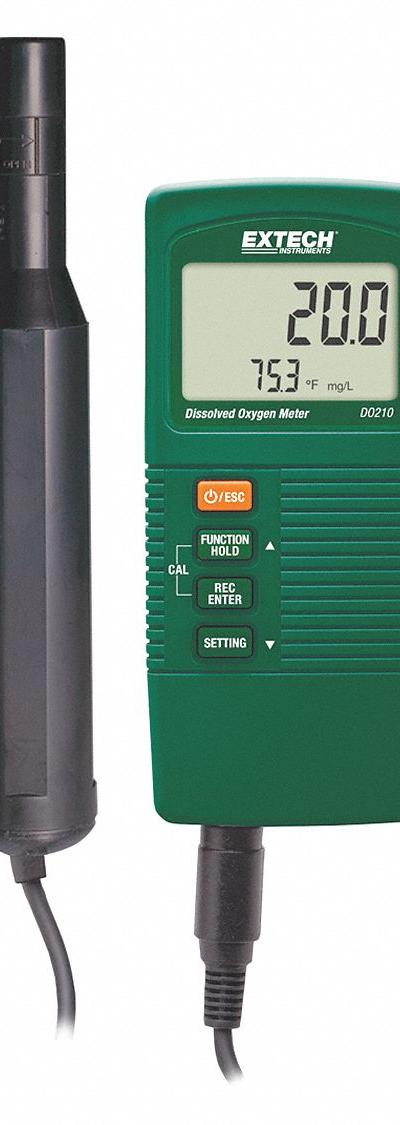 EXTECH Dissolved Oxygen Meter: Dissolved Oxygen/Temp - Handheld Dissolved Oxygen Meters