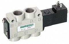 NUMATICS Solenoid Air Control Valve: Series L1, Single Solenoid, Four-Way / Two-Position, Plug-In (MPN 92280-2). Key specifications — attr1077390: 92280-2; attr1077459: Solenoid Air Control Valve; attr1077461: Spring Return; attr1077475: 24V DC; attr1077450: Non-Locking.
