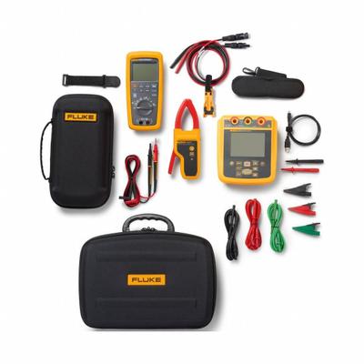 FLUKE Solar Kit: Backlit LCD, 1,500 V DC Open Circuit Volt Measurement - Max - Solar Multimeters