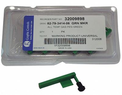 GRAPHIC CONTROLS Pen: Pens, MP-Marking, Green, 82-79-3414-06 - GREEN TEMPERATURE PENS, Fine - Circular Chart Recorder Pens
