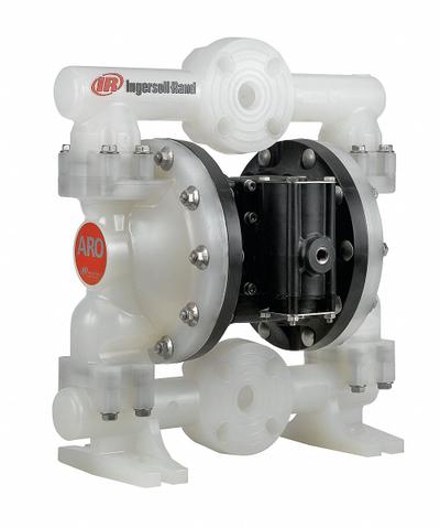 ARO Double Diaphragm Pump: Polypropylene Body, 1 in, Flange Connection, 53 gpm - Polypropylene Housing AODD Pumps
