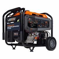 GENERAC Portable Generator: Conventional, Gasoline/Natural Gas/Propane, 9,500 W Running, 120/240V AC (MPN 8061). Key specifications — CARB Compliant: Yes; Includes GFCI Outlets: No; Parallel Configuration Capable: Yes; Rated Voltage: 120/240V AC; Carbon Monoxide (CO) Shutdown: Yes; Generator Brand: Generac.