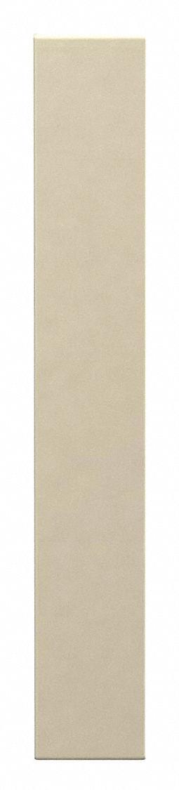 ASI GLOBAL PARTITIONS Partition Column: Plastic Polymer, Pebble, Cream, 82 in Ht, 12 in Wd - Pilasters for Bathroom Partitions