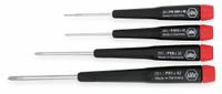 WIHA Precision Screwdriver Set: 1-10 Pieces, 4 Pieces, Phillips Tip, #0/#00/#000/#1 Tip Size (MPN 26194). Key specifications — attr1205274: WIHA; attr1205269: #1.