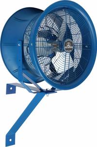 PATTERSON Mounted Fan: 26 in Blade Dia, 115/208 to 230V AC, 1 hp Motor HP, Post/Wall Mount (MPN H26A-CW). Key specifications — Brand: PATTERSON; Voltage: 115/208 to 230V AC; Number of Speeds: 1; Fan Mounting Location: Post; Oscillation: Non-Oscillating.