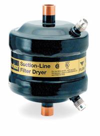 PARKER Liquid Line Filter Dryer: Steel, For 23 ton System, 5 in Lg, 3/4 in Female Sweat (MPN SLD-13-6SV-HH). Key specifications — Manufacturer Part Number: SLD-13-6SV-HH; Brand: PARKER; Compatible Refrigerant Group: CFC.