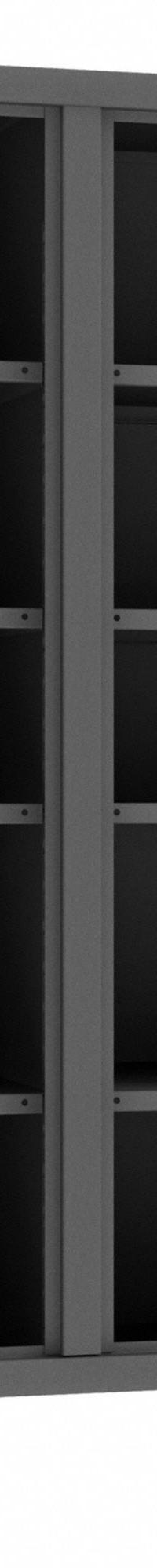 DURHAM MFG Storage Cabinet: 48 in x 24 in x 78 in, 8 Adj Shelves, 2 Doors, Legs, Gray, Assembled (MPN HDDS244878-8S95). Key specifications — Brand: DURHAM MFG; Base Type: Legs; Cabinet Color: Gray; Frame Assembled: Assembled.