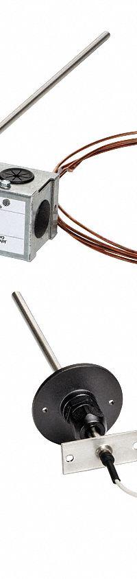 Temperature Sensor: Remote Immersion, Conduit Box, -50°F to 220°F, Steel, Single Measurement, Metal (MPN TE-631AM-1). Key specifications — Includes: Well Adaptor; For Use With Building Automation Systems: Building Automation System Compatible; Product Type: Immersion Temperature Sensor; Brand: JOHNSON CONTROLS; Electrical Connection Type: Hardwired; Mounting Location: Remote Immersion; Housing Type: Conduit Box; Manufacturer Part Number: TE-631AM-1.