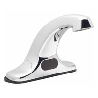 ZURN Sensor Faucet: AquaSense®, Cast Brass, Chrome Finish, Centerset, Battery, 0.5 gpm Flow Rate (MPN Z6915-XL-MV-SH). Key specifications — Brand: ZURN; Includes: Three Supply Hoses for Mixing Valve; Series: AquaSense®.