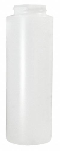 QORPAK Bottle: HDPE, 240 mL, 8 fl oz, Natural, 38-400 mm, No Closure, No Closure, Sampling (MPN PLA-03215). Key specifications — Brand: QORPAK; Graduated: No; Body Color: Natural.