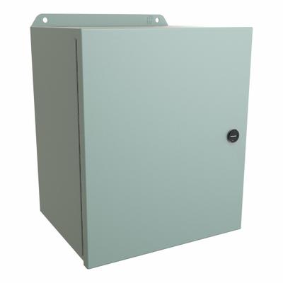 HAMMOND Electrical Enclosure: Steel, 12 in x 10 in x 8 in, NEMA 12/13/3R/4, w/Panel - Steel Washdown Enclosures