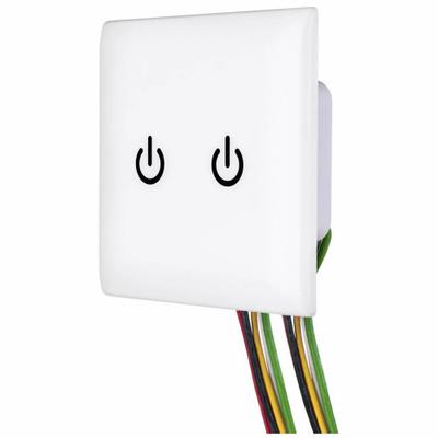 HUBBELL Wall Switch: Touch Switch, 3-Way, Maintained, White, 120/277V AC - Tap Touch Wall Switches