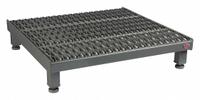 APPROVED VENDOR Adjustable Height Work Platform: 8 in Platform Ht - Max, 24 in Platform Wd, Steel (MPN AHW-L-2424). Key specifications — Brand: APPROVED VENDOR; Color: Gray.