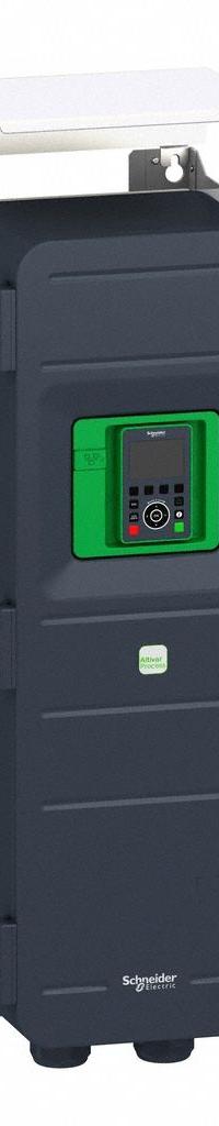 SCHNEIDER Variable Frequency Drive: In Phase Three, Out Phase Three, 50 hp, No Bypass, Programmable (MPN ATV950D37N4U). Key specifications — Style: Compact; Color: Black/Green; Output Phase: Three.