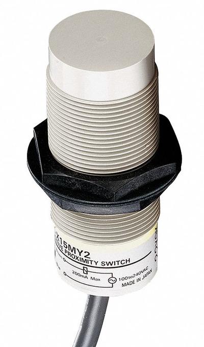 OMRON Capacitive Cylindrical Proximity Sensor: 30 mm Dia., Non-Terminated Cable - Cylindrical Sensors with Non-Terminated Cables
