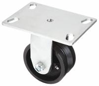 APPROVED VENDOR Plate Caster: Rigid, Iron, 4 in Wheel Dia, 2 in Wheel Wd, 5 5/8 in Mounting Ht (MPN 1NWD6). Key specifications — attr1100373: APPROVED VENDOR.