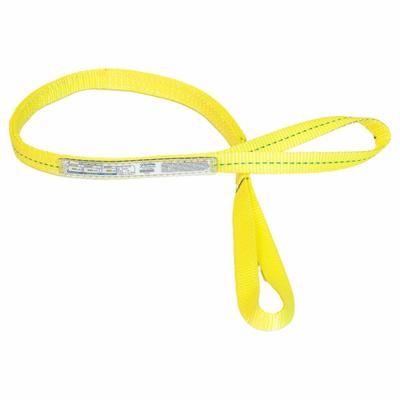 STREN-FLEX Web Sling: Type 4, Polyester, 2 Plies, 18 ft Sling Lg - High-Visibility Polyester Twisted-Eye Web Slings