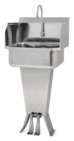 SANI-LAV Hands-Free Sink: 41 1/2 in Overall Ht, 17 in Bowl Lg, 7 in Bowl Dp, 0.5 gpm Flow Rate (MPN 503L-0.5). Key specifications — Includes Side Splash: Side Splash Not Included; Brand: SANI-LAV.