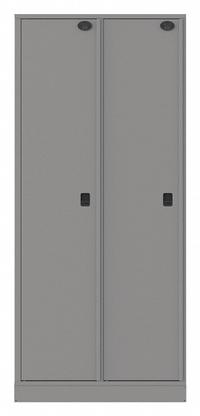SENTINEL Law Enforcement Evidence Locker: Pass-Through Backing, Keyless Lift Latch, 2 Compartments (MPN 02AA-PT). Key specifications — Brand: SENTINEL; Product Ships: Assembled; Color: Gray.