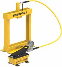 ENERPAC Hydraulic Press: Air, Bench Frame, 10 ton (MPN VLP106PAT1U). Key specifications — attr1088151: ENERPAC.
