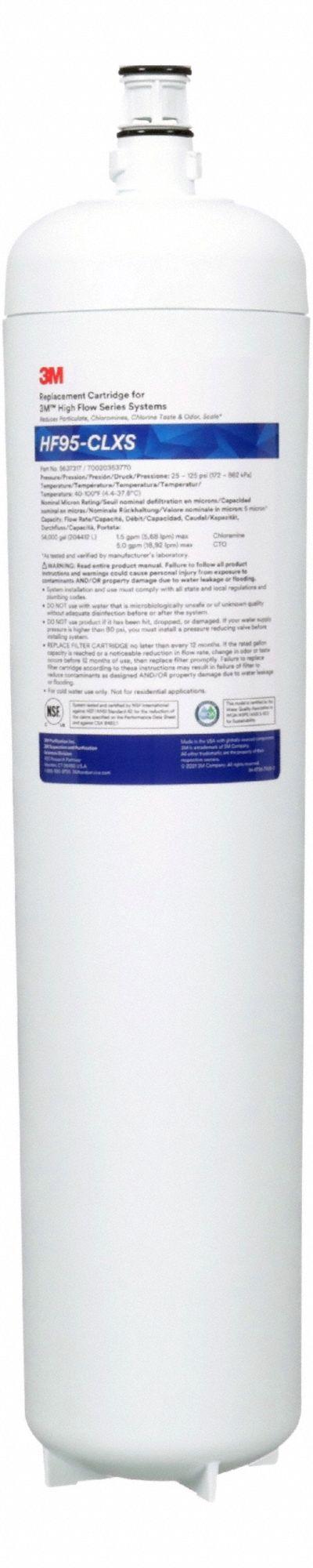 3M Quick-Connect Water Filter: 5 micron - Quick-Connect Drinking Fountain & Beverage Machine Water Filters