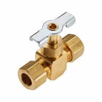 PARKER Needle Valve: Inline Valve Body, Brass, Screw-In Bonnet, 3/8 in Pipe Size, For Water Media (MPN NV105C-6). Key specifications — For Media: Water; Standards: RoHS; Brand: PARKER; Valve Series: NV; Connection Gender - Side 2: Female; Connection Gender - Side 1: Female; Connection Type - Side 1: Compression; Connection Type - Side 2: Compression.