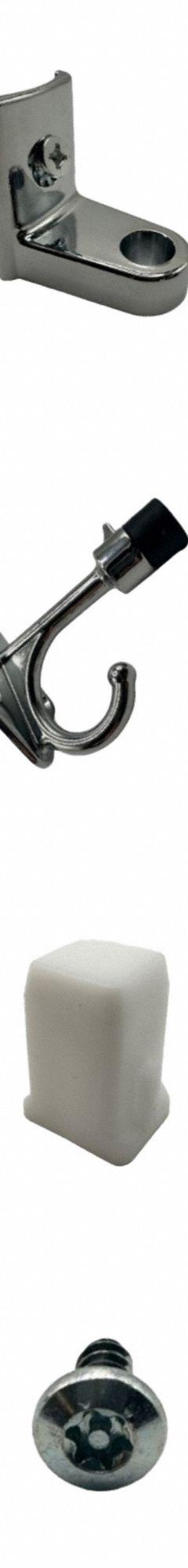 HADRIAN Door Kit: Chrome Zamac, Chrome-Plated (MPN 601010). Key specifications — Hardware Pieces Included: Door Stop And Keeper; Material: Chrome Zamac; Finish: Chrome-Plated; Component Type: Door Kit; Brand: HADRIAN.