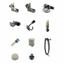 HADRIAN Door Kit: Chrome Zamac, Chrome-Plated (MPN 601010). Key specifications — Hardware Pieces Included: Door Stop And Keeper; Material: Chrome Zamac; Finish: Chrome-Plated; Component Type: Door Kit; Brand: HADRIAN.