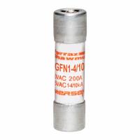 MERSEN Fuse: GFN Series, Midget, Time-Delay, 1.4 A, 250 V AC, 13/32 in x 1 1/2 in, Indicating (MPN GFN1-4/10). Key specifications — Series: GFN; Brand: MERSEN.