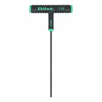EKLIND Torx Key: 1 Tips, Torx, Std End, T15 Tip Size, Long, Steel, Black Oxide, 6 in Long Arm Lg (MPN 68615). Key specifications — attr1205415: EKLIND; attr1205419: Black Oxide.