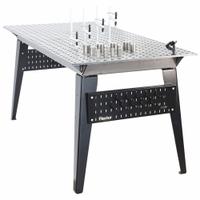 FLEXTUR Welding Table: 35 in Ht, 36 in Dp, 72 in Wd, 2,000 lb Wt Capacity, Plain (MPN 71500004). Key specifications — Manufacturer Part Number: 71500004; Brand: FLEXTUR; Hole Diameter: 5/8 in.