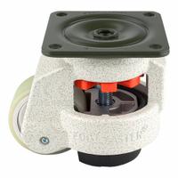 FOOT MASTER Plate Caster: Polyurethane Tread, 63 mm Wheel Dia, 103 mm Mounting Ht, Medium Duty (MPN GD-80-F-HUP). Key specifications — Brand: FOOT MASTER; Frame Color: White.