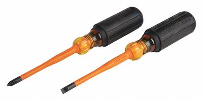 KLEIN TOOLS Slim-Tip Insulated Screwdriver Set: 1-10 Pieces, 2 Pieces - Insulated Screwdriver Sets