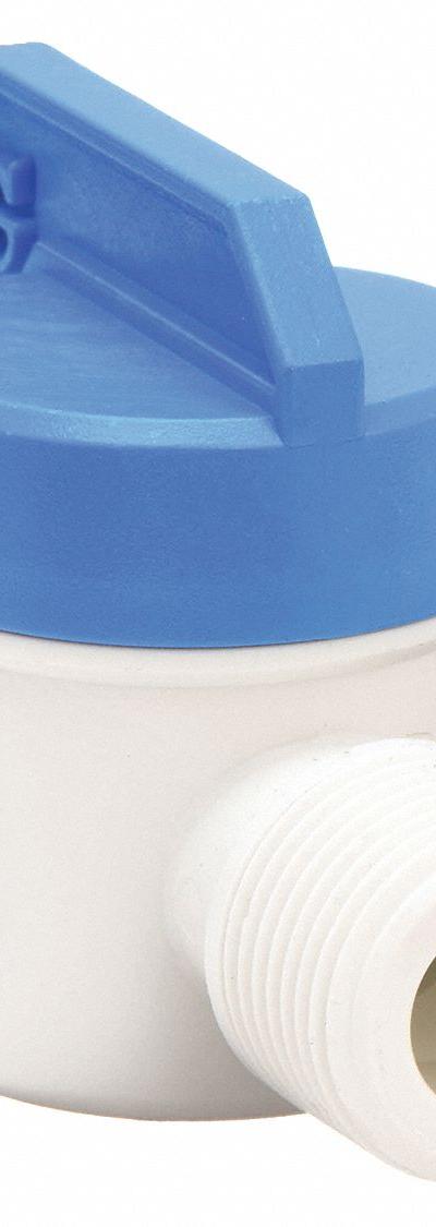 JOHN GUEST Manual Two-Way Ball Valve: 1/4 in - NSF 51 Compliant Polypropylene Ball Valves