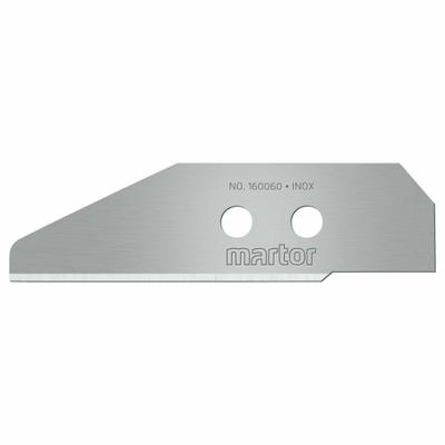 MARTOR Utility Blade: 2 5/8 in Blade Lg, 3/4 in Blade Wd, 0.025 in Blade Thick - Straight-Edge Round-Tip Replacement Utility Blades