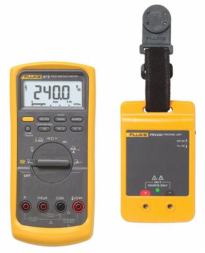 FLUKE Digital Multimeter Clamp On Kit: TRMS, CAT III 1000V/CAT IV 600V - Advanced Feature Multimeter Kits
