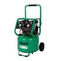 SPEEDAIRE Air Compressor: Quiet, Oil Free, 10 gal, Vertical, 1.5 hp, 4 cfm @ 90 psi, 120 VAC, 11 A (MPN 787U79). Key specifications — attr48686: Oil Free; attr48685: 120 VAC; attr48689: 3.1 cfm; attr48678: 11 A; attr48671: SPEEDAIRE; attr124308: Quiet (less than 75 dBA).