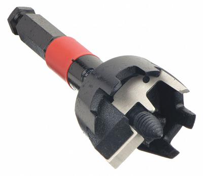 MILWAUKEE Self Feed Drill Bit: 2 9/16 in Drill Bit Size, Hex, 7/16 in Shank Dia - Self-Feed Drill Bits with Replaceable Blades