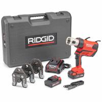 RIDGID Cordless Press Tool Kit: Std, Pistol Grip, For 1/2 in to 1 in Pipe (MPN 67058). Key specifications — attr518742: RP 350; attr525712: ProPress 1/2 in to 1 in; attr518712: Charger.