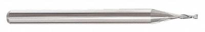 APPROVED VENDOR Square End Mill: Carbide, 2 Flute, 3/32" Mill Dia, 1/2" LOC, 2-1/2" OAL (MPN 251-001040) - Pencil-Neck Carbide Square End Mills
