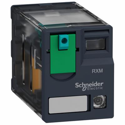 SCHNEIDER Relay: Socket Mounted, 12 A Current Rating, 48V DC, DPDT, 8 Pins/Terminals - Socket-Mounted Relays