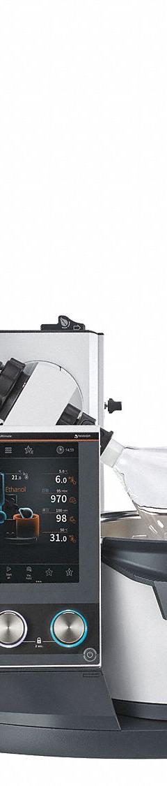 HEIDOLPH Rotary Evaporator: Motor, 5 L, 10 RPM to 280 RPM, 1,300 W Heating Capacity (MPN 036041072). Key specifications — Brand: HEIDOLPH; Height Adjustment Method: Motor; Included Glassware Series and Type: G3 x L Vertical Condenser; Vacuum Controller: Yes; Vapor Temperature Sensor: No; Features: Motor Lift Model with G3 XL Vertical Glassware - Achieve Higher Evaporation Rates Due to Expanded Cooling Surface of 2,200 cm².
